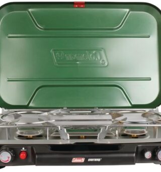 Coleman Classic 3-Burner Propane Camping Stove with InstaStart Ignition, Portable Cooktop with 3 Adjustable Burners & 28,000 BTUs of Power for Camping, Tailgating, Grilling, Hunting & More
